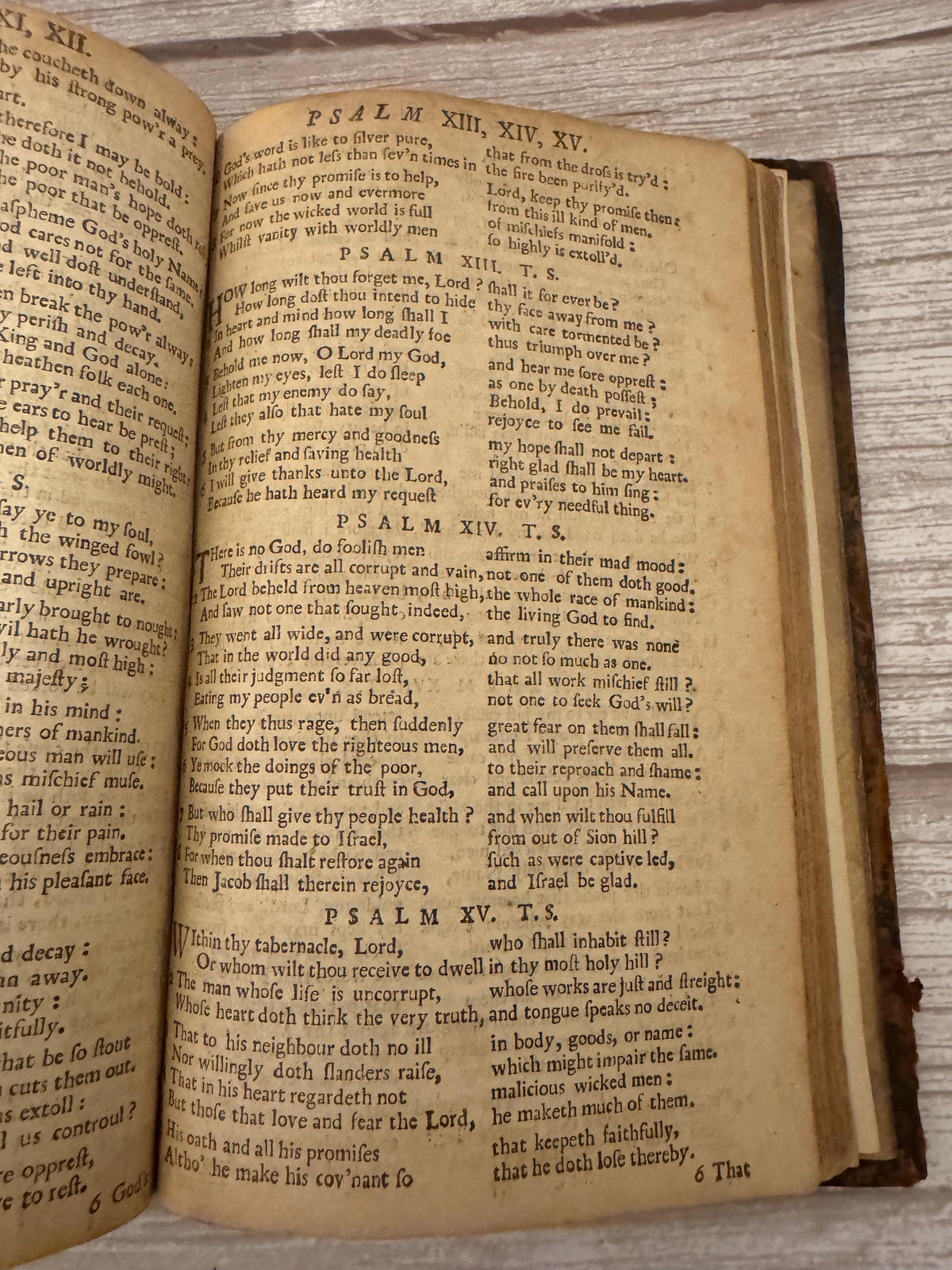 1716 Antique Book of Common Prayer Psalms of David John Baskett Church of England - Ref x754