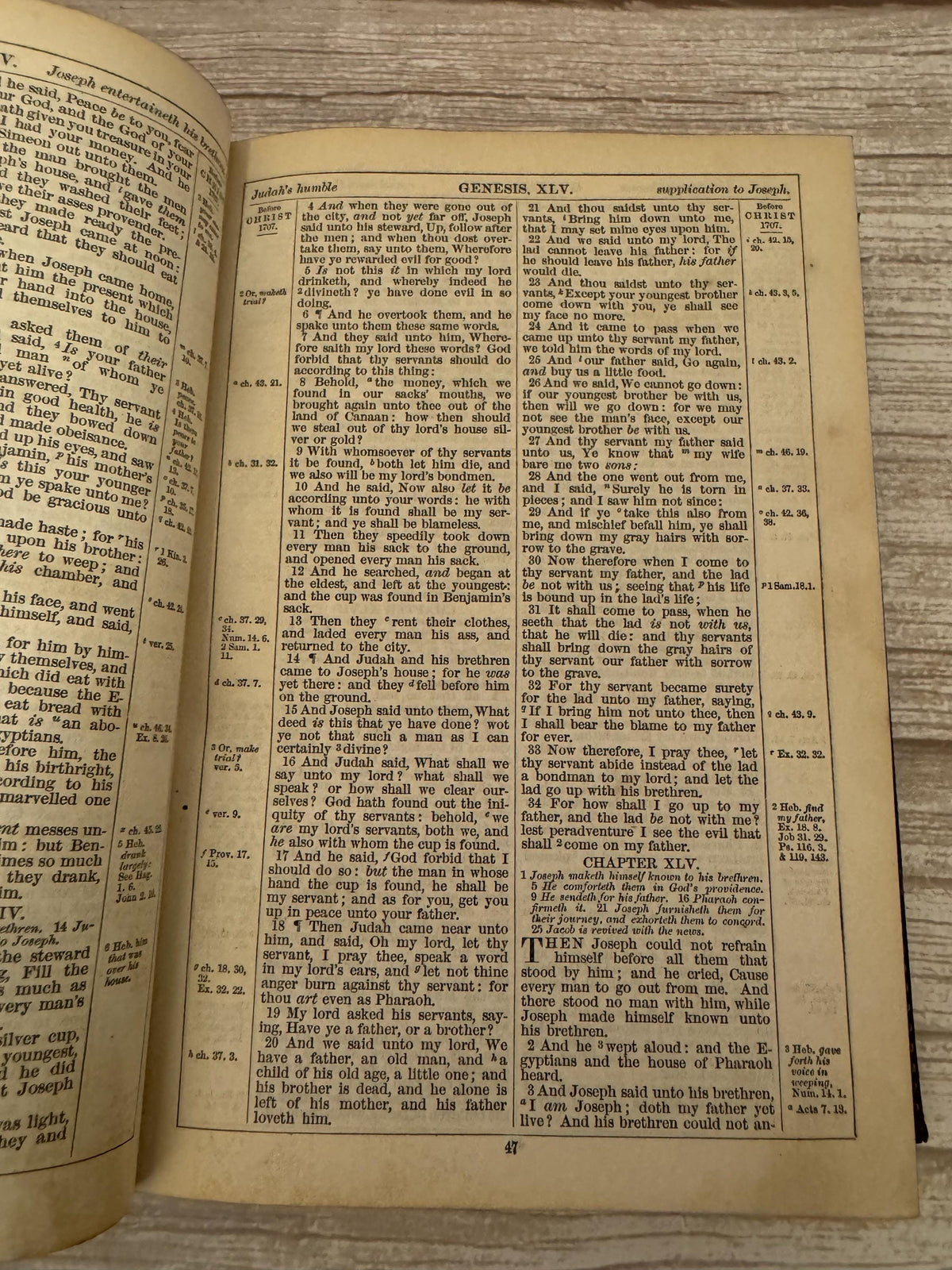 1882 Antique Holy Bible Old & New Testaments Oxford University Press with Maps - Ref x753