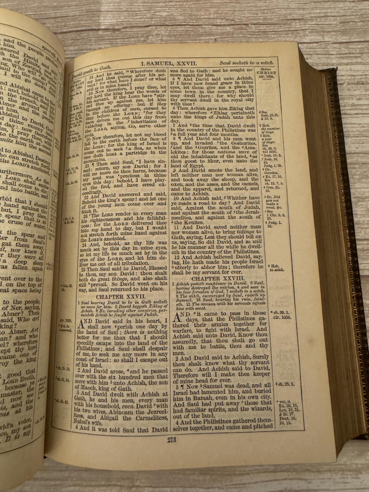 1882 Antique Holy Bible Old & New Testaments Oxford University Press with Maps - Ref x753