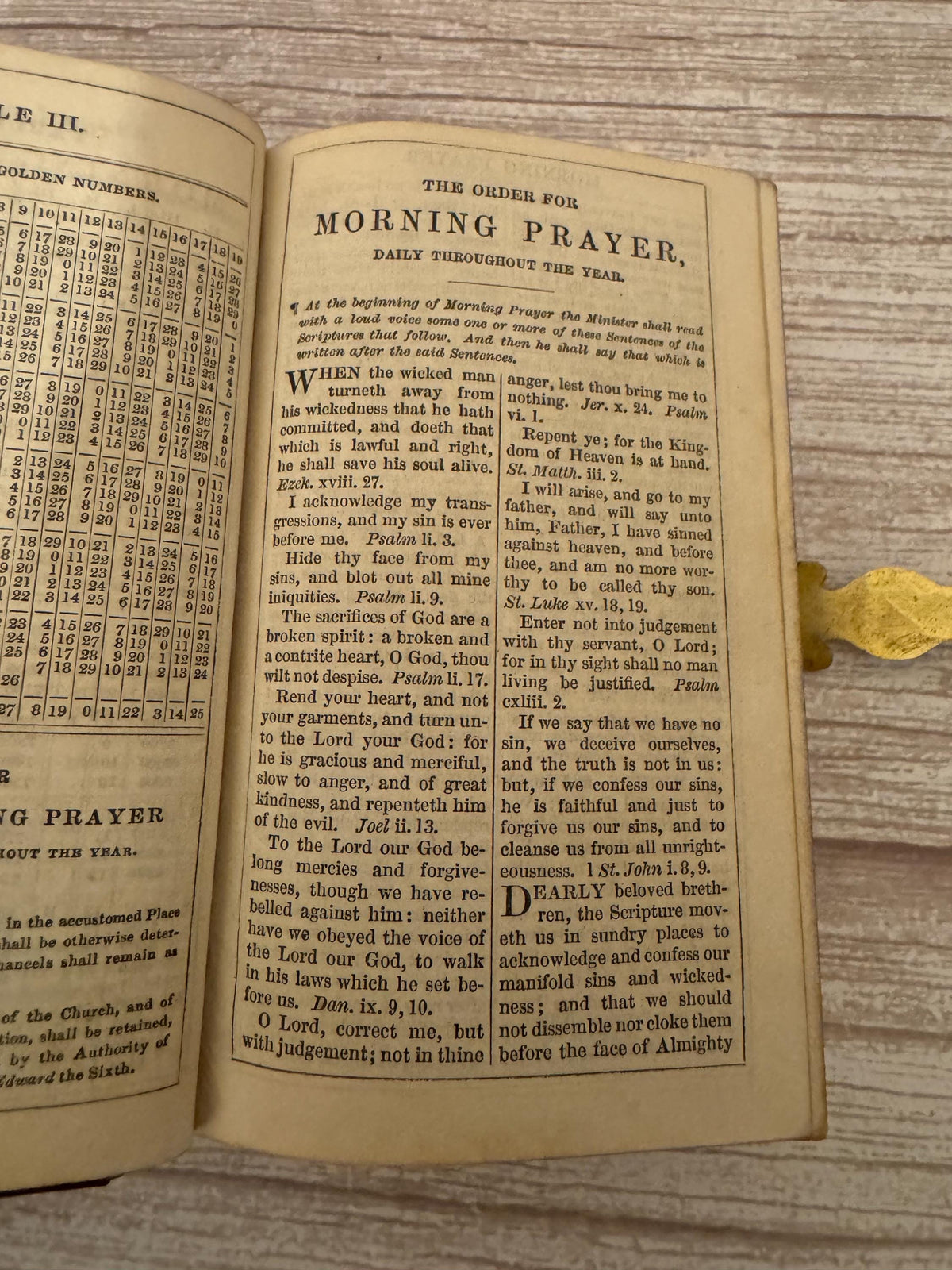 1867 Antique New Testament Bible and Book of Common Prayer with Clasp, Gothic Leather Binding - Ref x752
