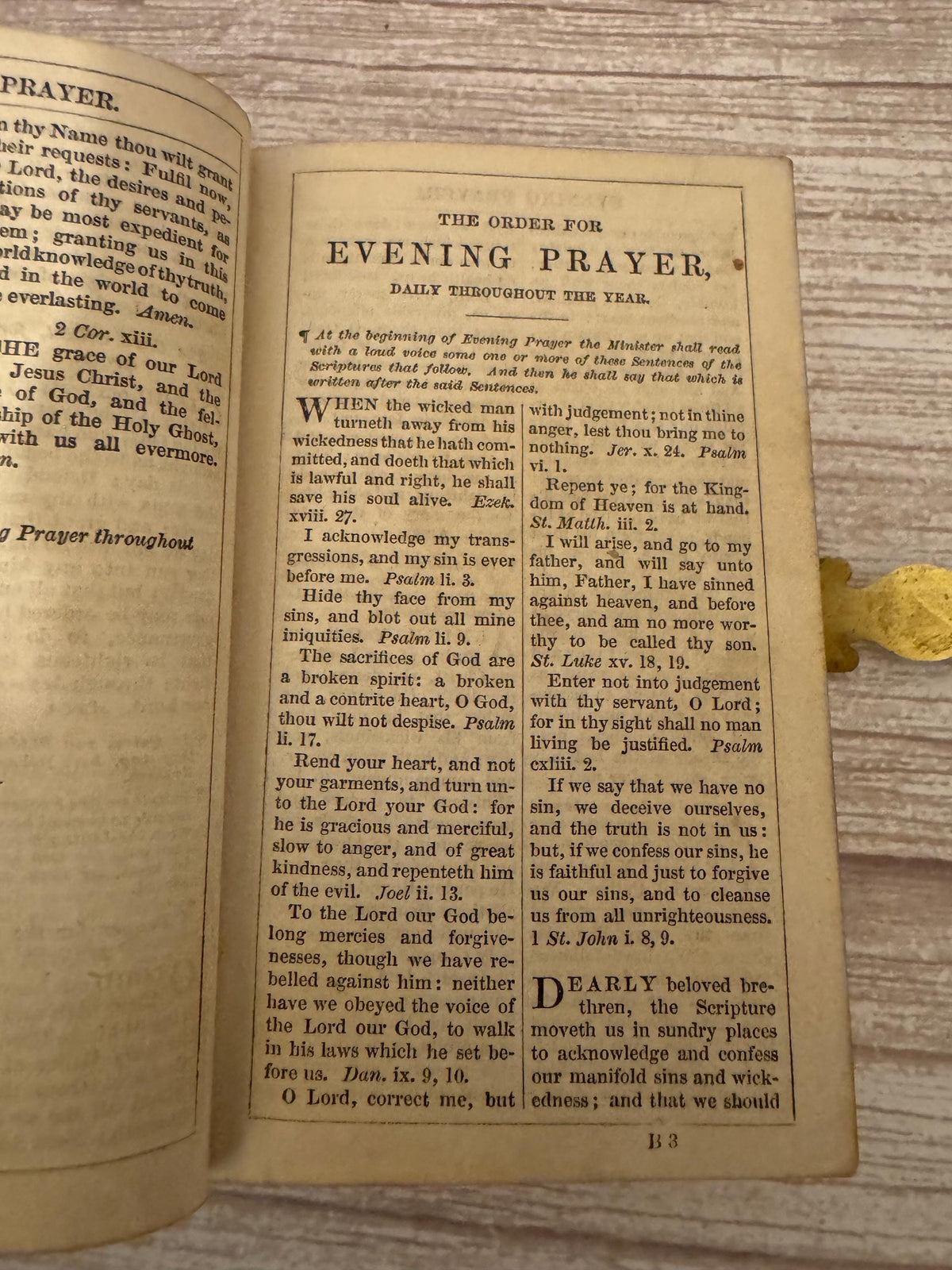 1867 Antique New Testament Bible and Book of Common Prayer with Clasp, Gothic Leather Binding - Ref x752