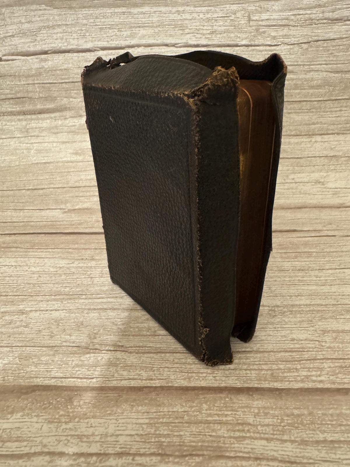899 Antique Holy Bible KJV – Victorian Yapp Leather Bible – Illustrated Teachers Edition - Ref x750