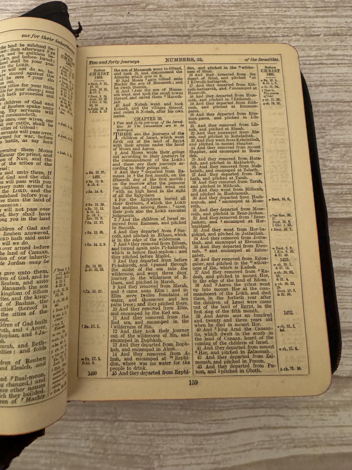 899 Antique Holy Bible KJV – Victorian Yapp Leather Bible – Illustrated Teachers Edition - Ref x750