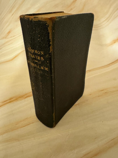 c.1910 Antique Book of Common Prayer, Hymns Ancient and Modern, Church of England Leather Prayer Book - Ref X650