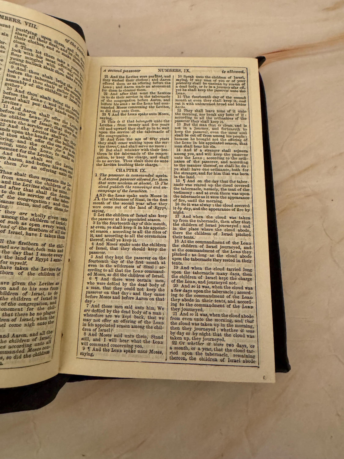 1893 Inscribed Antique KJV Holy Bible, Miniature Victorian King James Bible - Ref x641