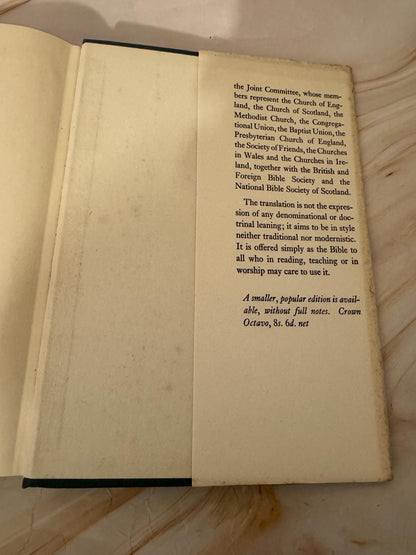 1961 New English Bible New Testament, Vintage NEB Bible Library Edition- Ref x636
