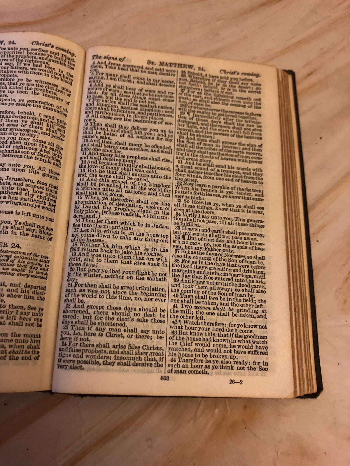 1921 Holy Bible – Antique Christian Bible – Small Pocket Bible - Ref x417