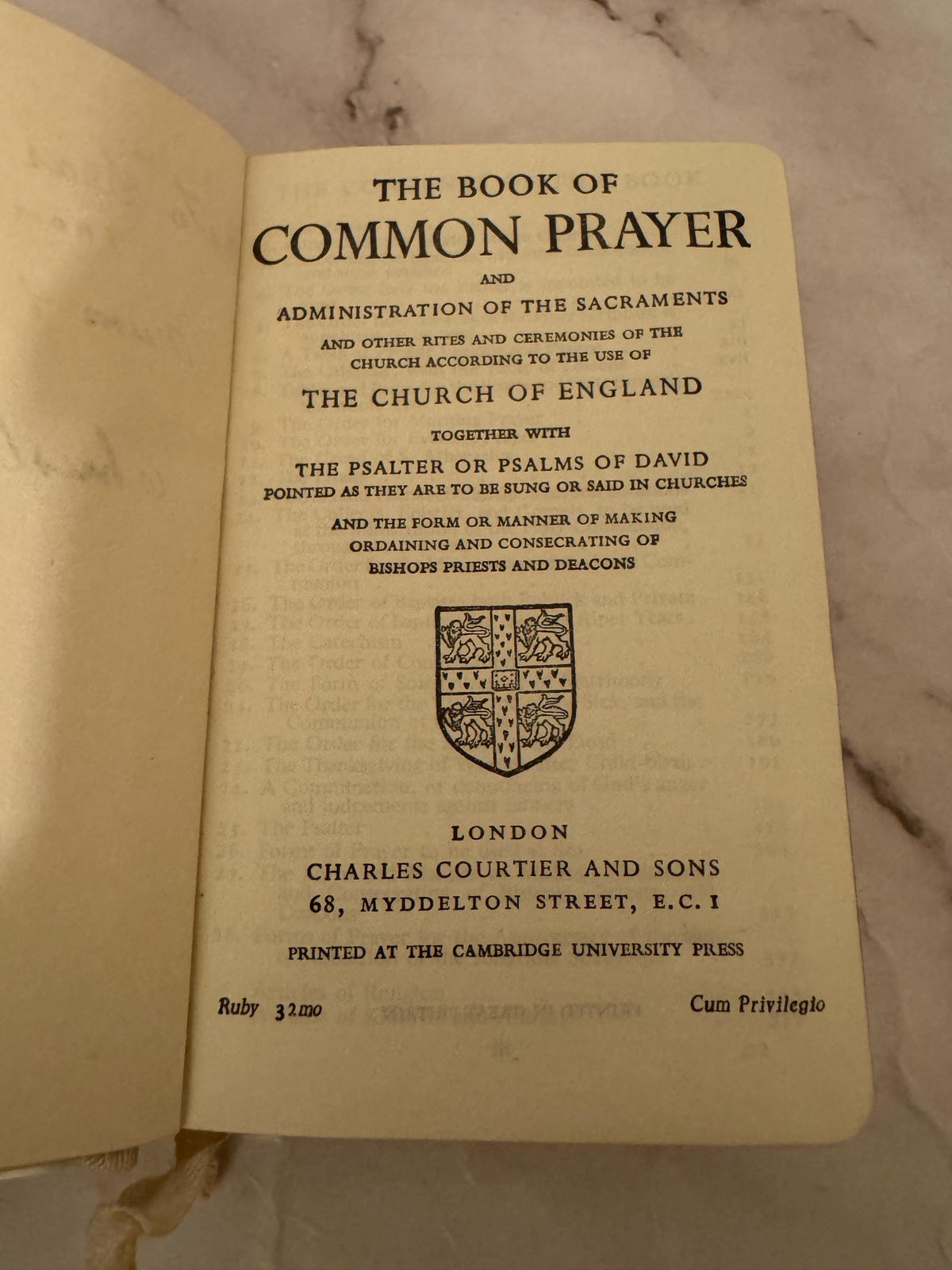 1941 Book of Common Prayer – Church of England Pocket Edition with Case – Vintage Christian Gift - Ref X634