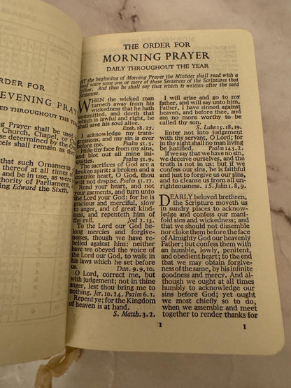 1941 Book of Common Prayer – Church of England Pocket Edition with Case – Vintage Christian Gift - Ref X634
