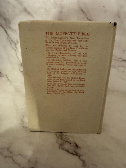 1946 Moffatt New Testament Bible – James Moffatt Translation – Vintage Pocket Bible - Ref X633