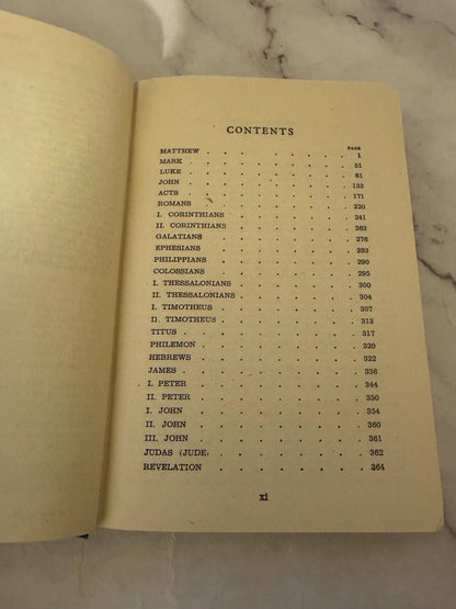 1946 Moffatt New Testament Bible – James Moffatt Translation – Vintage Pocket Bible - Ref X633