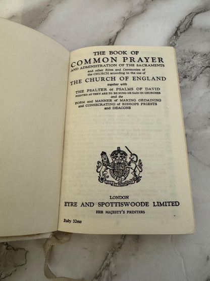 1950s Antique Common Prayer Book – Illustrated Church of England Hymns A&M Pocket Edition - Ref x632