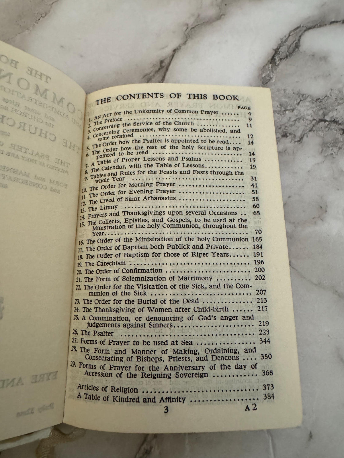 1950s Antique Common Prayer Book – Illustrated Church of England Hymns A&M Pocket Edition - Ref x632