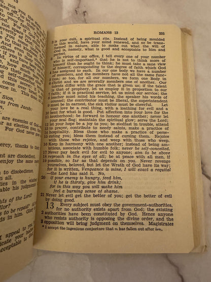 1946 Moffatt New Testament Bible – James Moffatt Translation – Vintage Pocket Bible - Ref X633