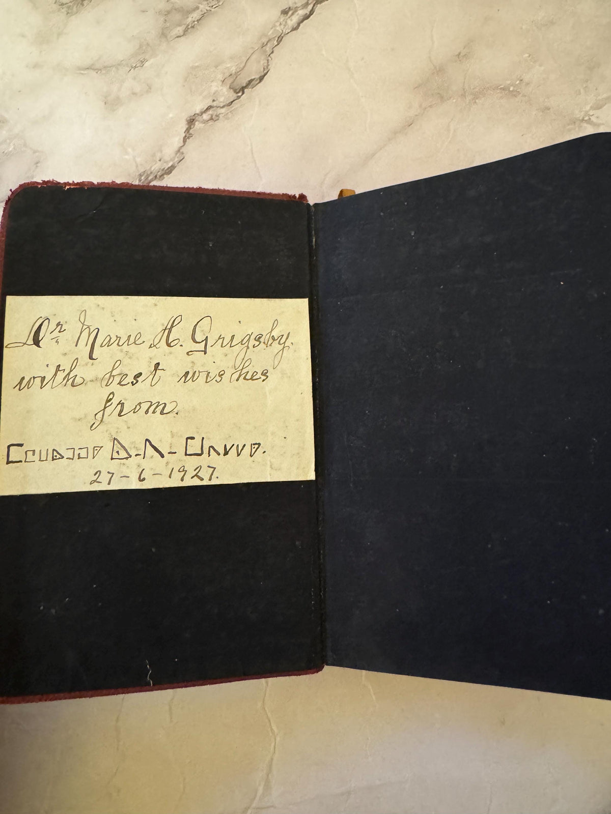 Antique Book of Common Prayer 1916 Leather Bound Church of England Vintage Christian Prayer Book Gift - Ref x612