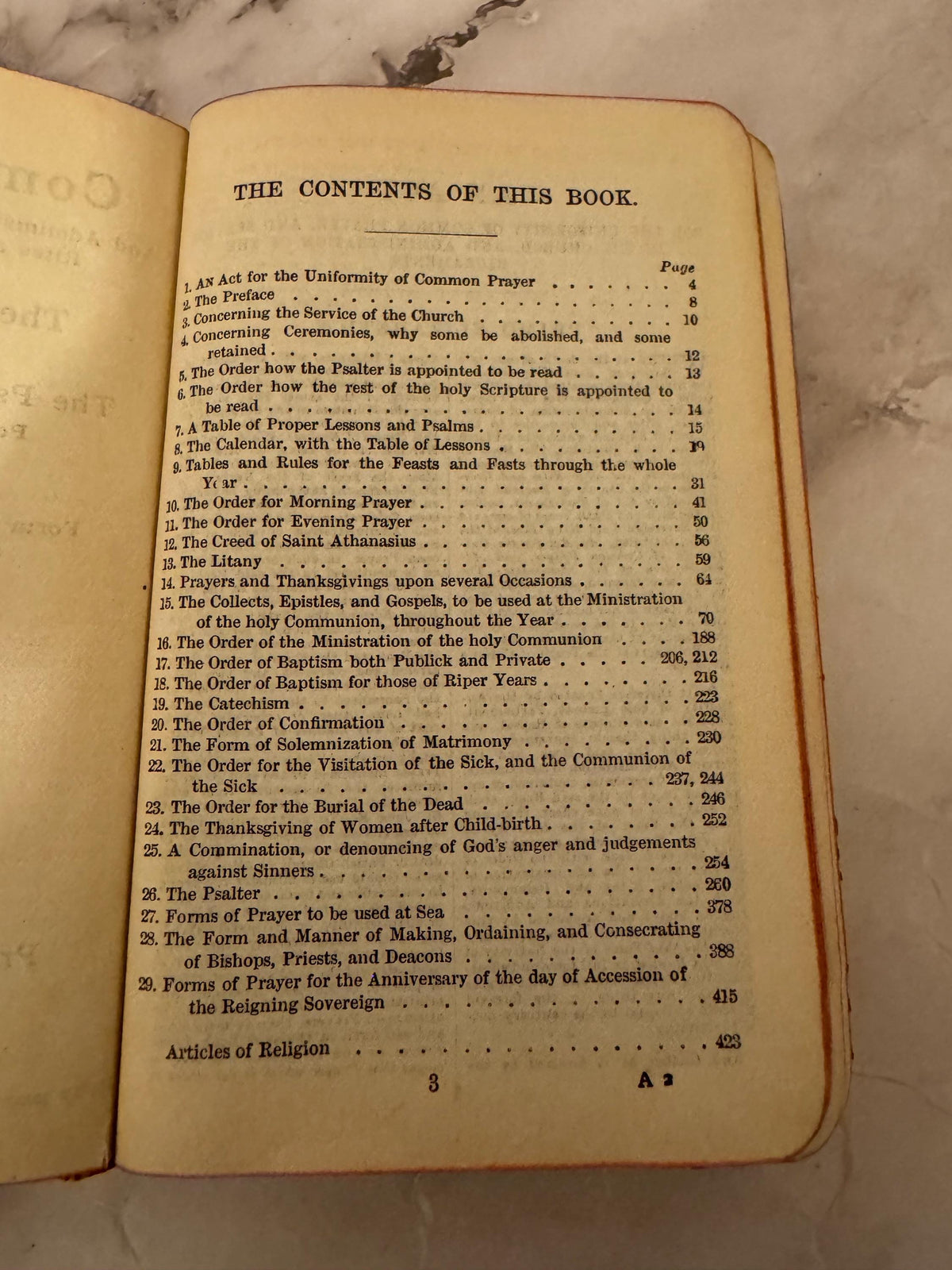 Antique Book of Common Prayer Oxford Mini Pocket Bible 1913 - Ref X617