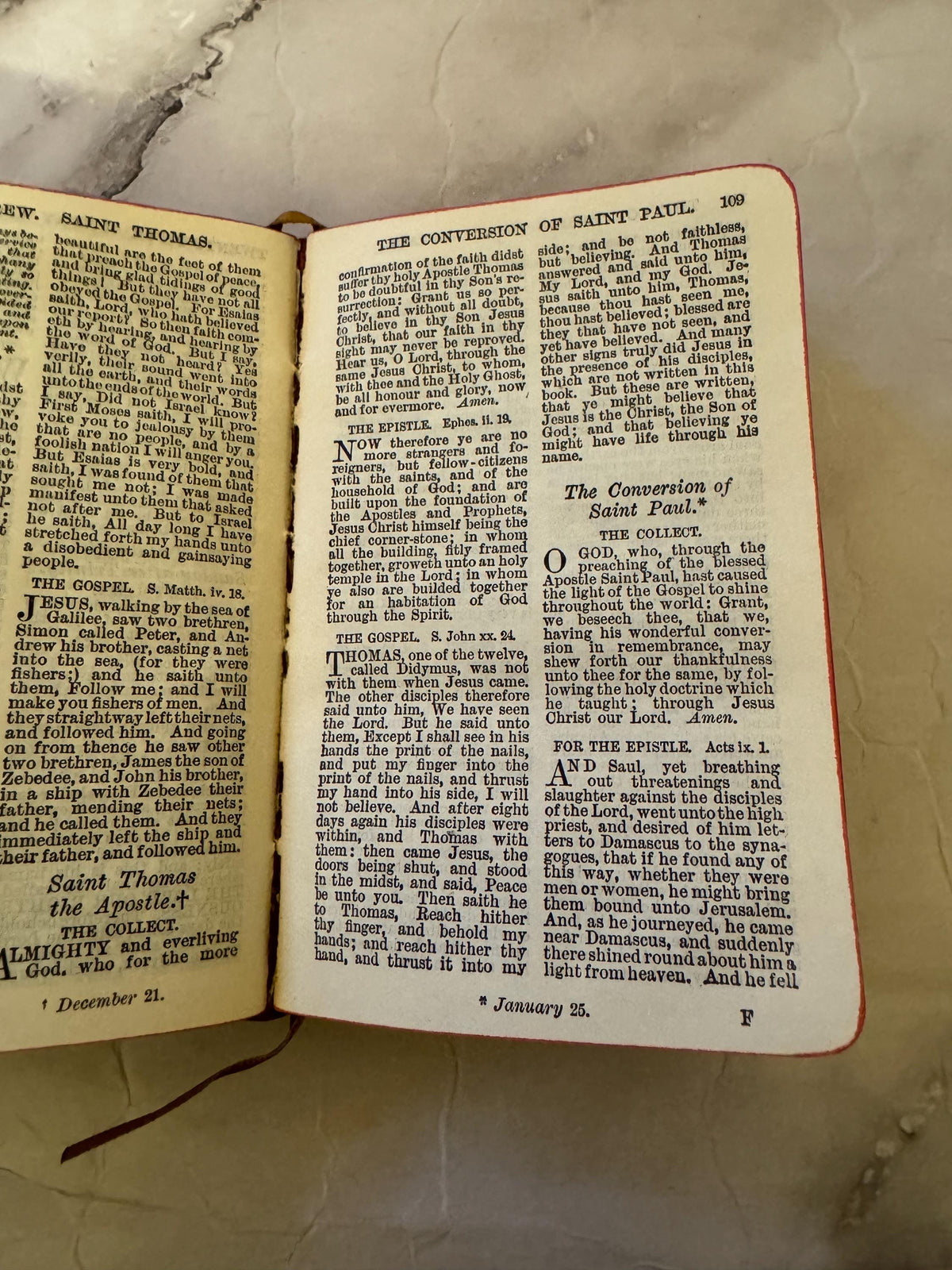 Antique Book of Common Prayer 1916 Leather Bound Church of England Vintage Christian Prayer Book Gift - Ref x612