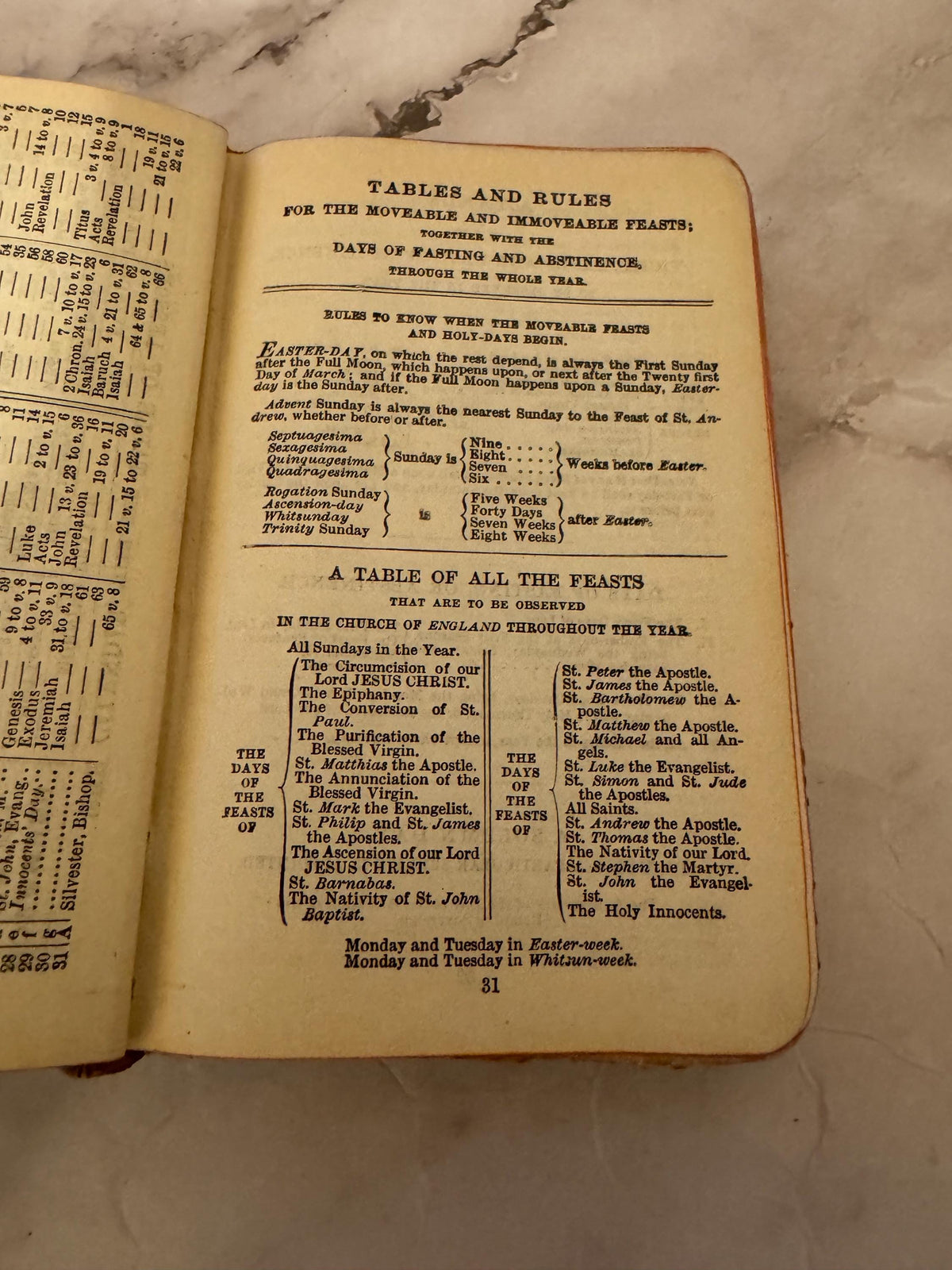 Antique Book of Common Prayer Oxford Mini Pocket Bible 1913 - Ref X617