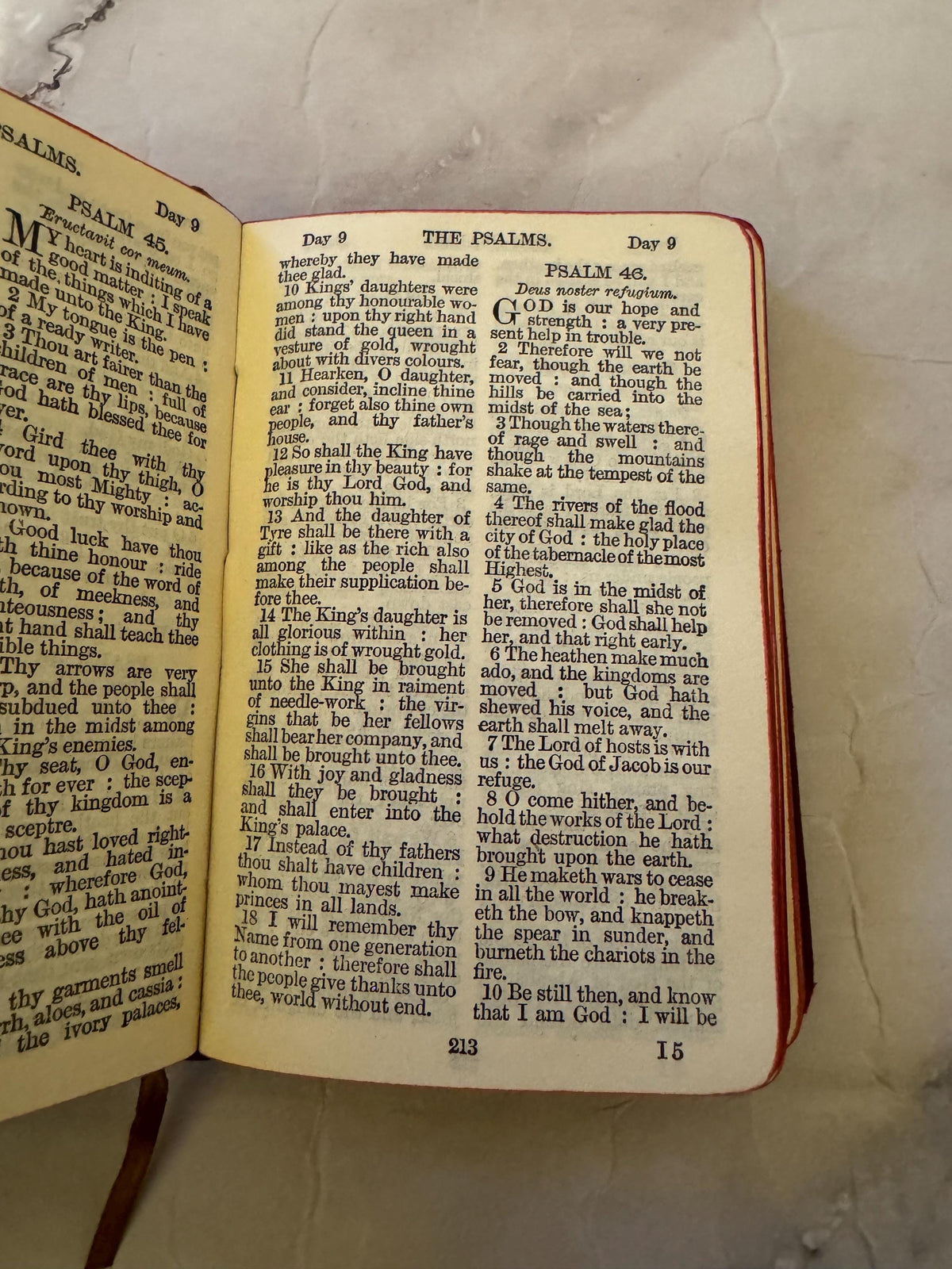 Antique Book of Common Prayer 1916 Leather Bound Church of England Vintage Christian Prayer Book Gift - Ref x612