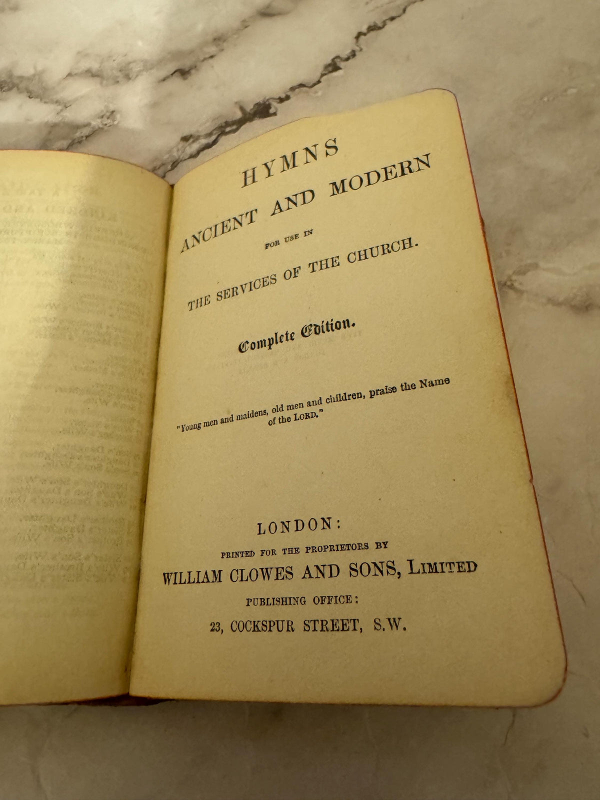 Antique Book of Common Prayer Oxford Mini Pocket Bible 1913 - Ref X617