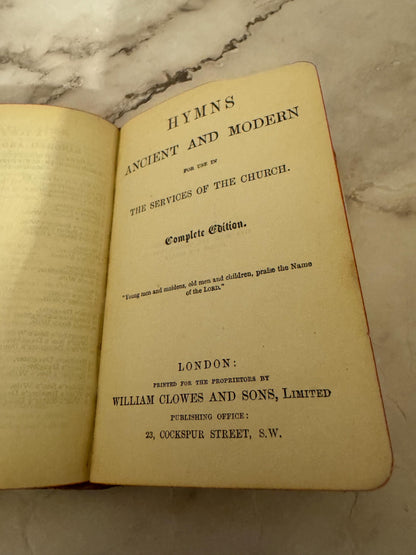 Antique Book of Common Prayer Oxford Mini Pocket Bible 1913 - Ref X617