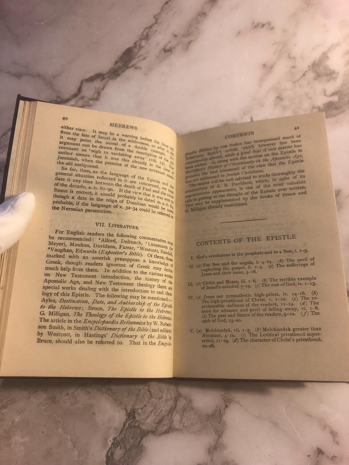 The Century Bible Hebrews book - Ref x468