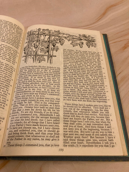 1964 Illustrated Bible – Vintage Picture Bible Authorized Version - (Ref x205)