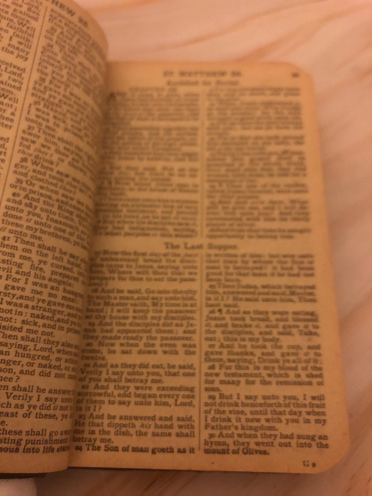 1800s Miniature Pocket Bible Daily Portion Edition - Ref x479