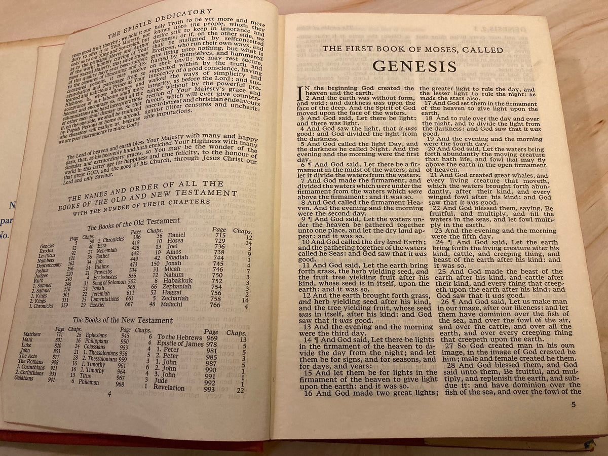 1965 Oxford Holy Bible Nonpareil Edition Compact KJV - (Ref x211)