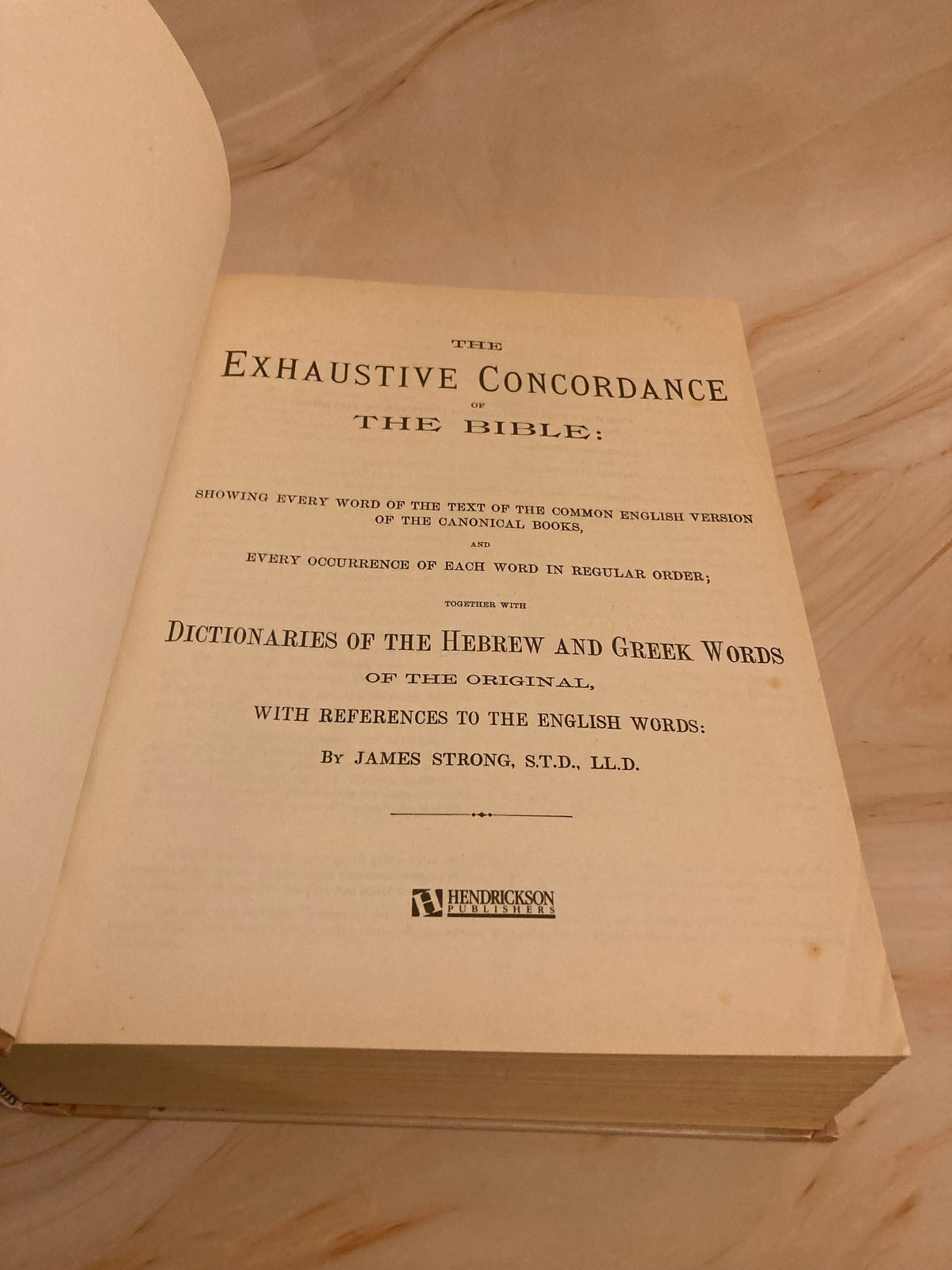 Strong’s Exhaustive Concordance of the Bible by James Strong - (Ref X43)