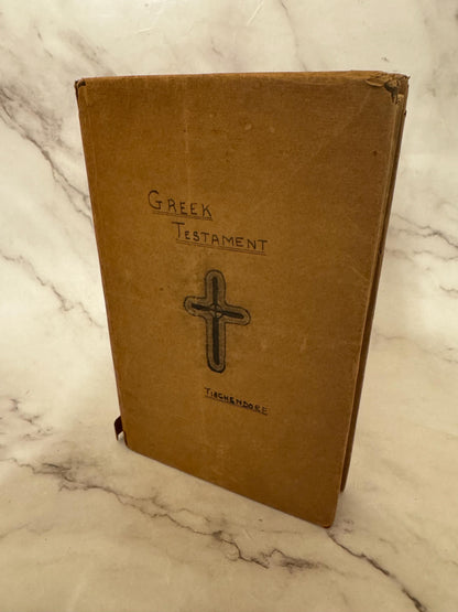 1889 Greek New Testament Tischendorf Edition Novum Testamentum Graece - Ref x532