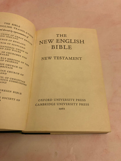 New English Bible New Testament Vintage Christian Bible Cambridge Bible - Ref x196