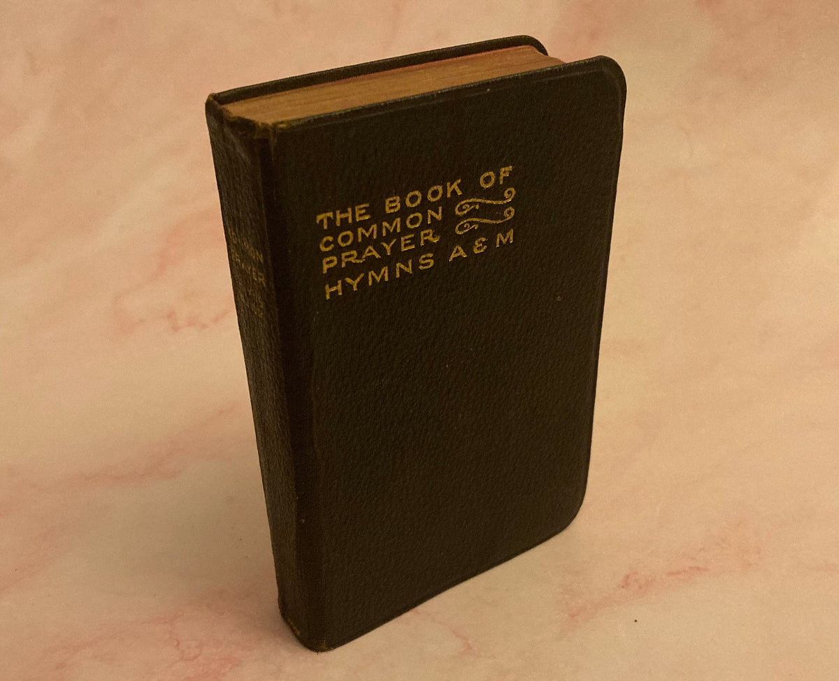 Antique Church Hymn Book – Book of Common Prayer & Hymns – Anglican Prayer Book - (Ref x192)