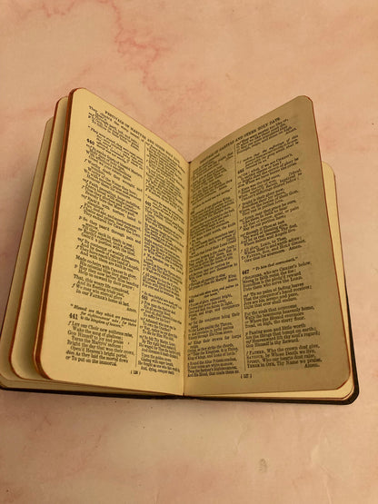Antique Church Hymn Book – Book of Common Prayer & Hymns – Anglican Prayer Book - (Ref x192)
