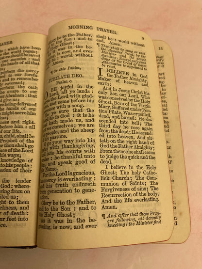 Antique Church Hymn Book – Book of Common Prayer & Hymns – Anglican Prayer Book - (Ref x192)