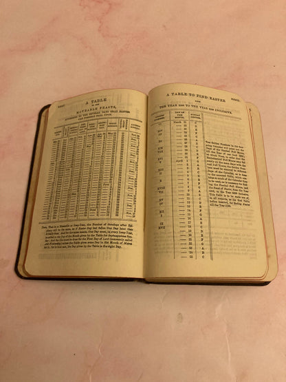 Antique Church Hymn Book – Book of Common Prayer & Hymns – Anglican Prayer Book - (Ref x192)