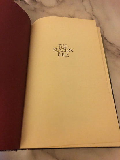 1983 RSV Reader’s Bible Hardcover Christian Bible Study Bible - Ref x369