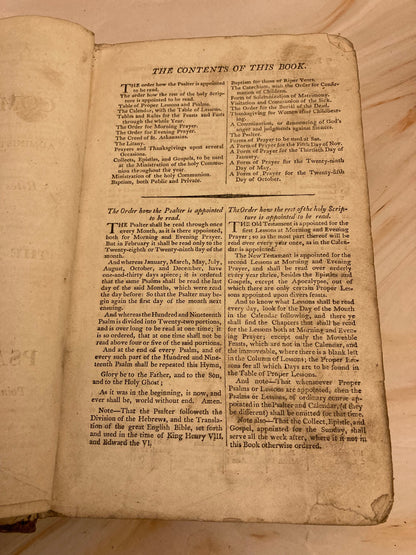 Vintage Book of Common Prayer Church of England Anglican Prayer Book Antique Religious Book - (Ref x184)