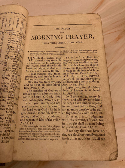 Vintage Book of Common Prayer Church of England Anglican Prayer Book Antique Religious Book - (Ref x184)