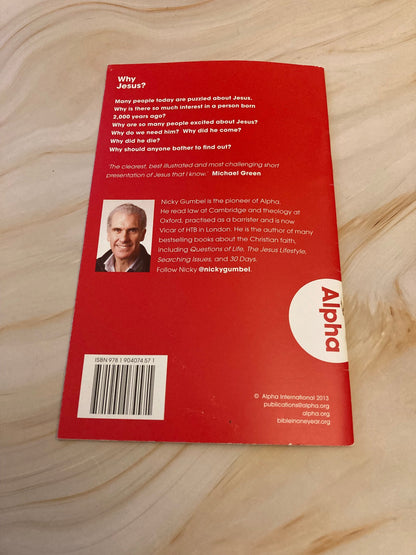 Why Jesus Booklet by Nicky Gumbel Alpha Course 2013 - (Ref X53)