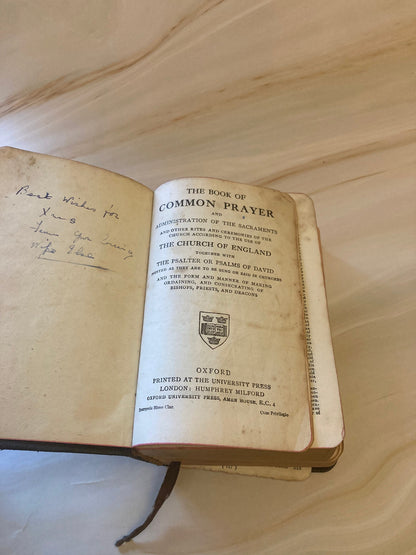 Antique Church Hymn Book 1800s Common Prayer Hymns Anglican Vintage Religious Book - (Ref X110)