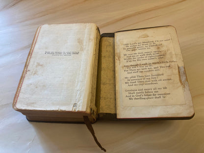 Antique Church Hymn Book 1800s Common Prayer Hymns Anglican Vintage Religious Book - (Ref X110)