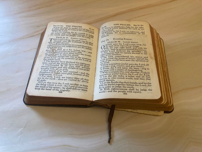Antique Church Hymn Book 1800s Common Prayer Hymns Anglican Vintage Religious Book - (Ref X110)