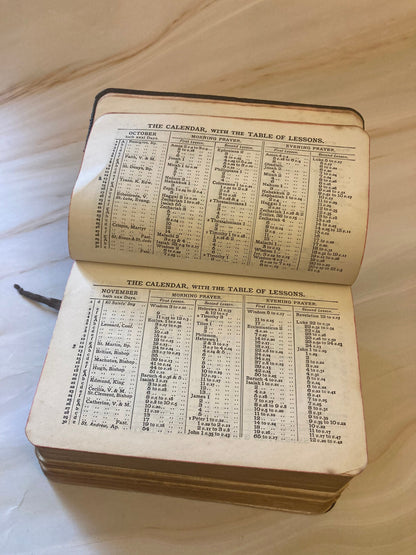Antique Church Hymn Book 1800s Common Prayer Hymns Anglican Vintage Religious Book - (Ref X110)