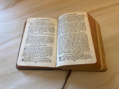 Antique Church Hymn Book 1800s Common Prayer Hymns Anglican Vintage Religious Book - (Ref X110)