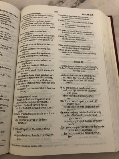 2001 NIV Holy Bible Hardcover Edition - Ref x526