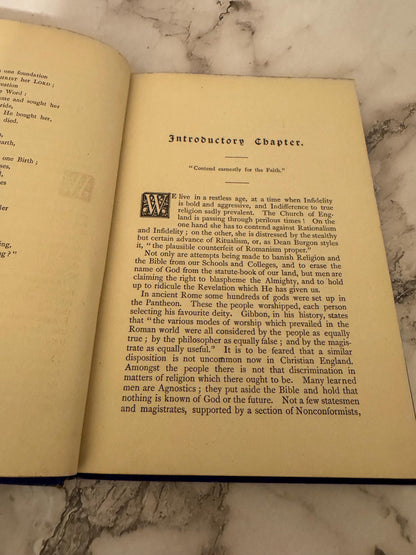 1883 The Church of England Her Principles Ministry and Sacraments Rev William Odom - Ref x574