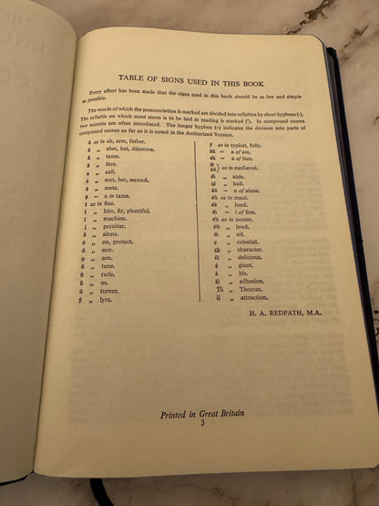 1962 Bible Reader’s Encyclopaedia and Concordance Rev W M Clow - Ref x583