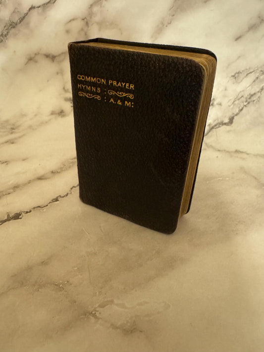 Book of Common Prayer and Hymns A and M Oxford University Press Black Leather - Ref x550