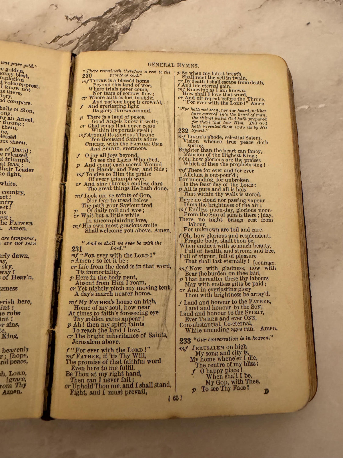 Book of Common Prayer and Hymns A and M Oxford University Press Black Leather - Ref x550